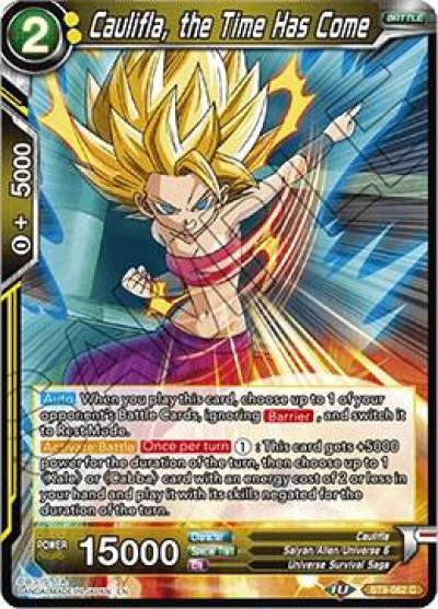 Caulifla the Time Has Come Foil BT9-062 Universal Onslaught Dragonball Super card