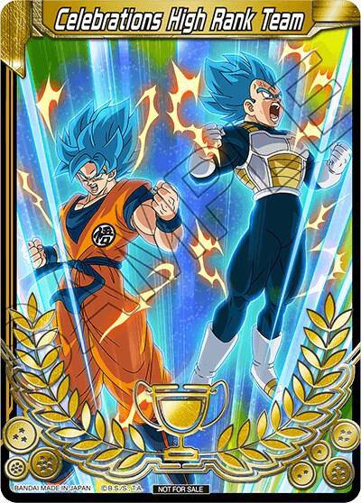 Celebrations High Rank Team Celebrations 2019 Merit Card Top 50  Tournament Promotion Cards Dragonball Super card