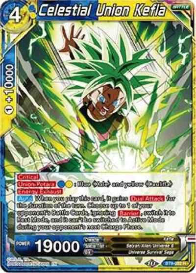 Celestial Union Kefla BT9-092 Universal Onslaught Dragonball Super card
