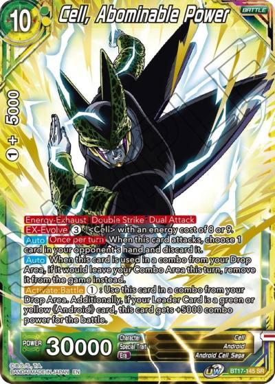 Cell Abominable Power BT17-145 Ultimate Squad Dragonball Super card
