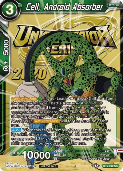 Cell Android Absorber BT9-039 Tournament Promotion Cards Dragonball Super card
