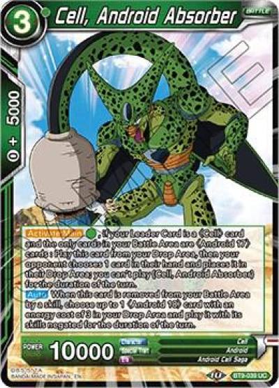 Cell Android Absorber BT9-039 Universal Onslaught Dragonball Super card