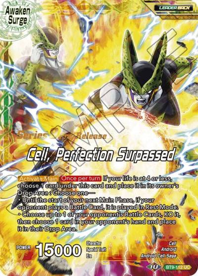 Cell Cell Perfection Surpassed BT9-112 Universal Onslaught Pre-Release Cards Dragonball Super card