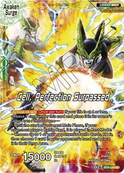 Cell Cell Perfection Surpassed Foil BT9-112 Universal Onslaught Dragonball Super card