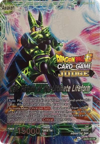 Cell Cell Return of the Ultimate Lifeform Judge Pack Vol12 EX20-01 Tournament Promotion Cards Dragonball Super card