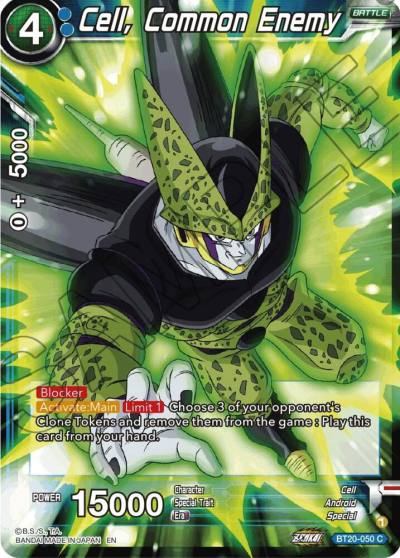 Cell Common Enemy Foil BT20-050 Power Absorbed Dragonball Super card