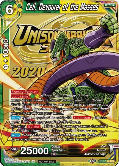 Cell Devourer of the Masses BT9-114 Tournament Promotion Cards Dragonball Super card