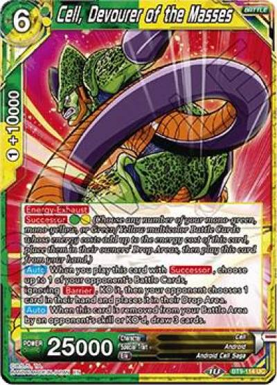 Cell Devourer of the Masses BT9-114 Universal Onslaught Dragonball Super card