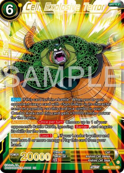 Cell Explosive Terror BT26-1111 Ultimate Advent Dragonball Super card