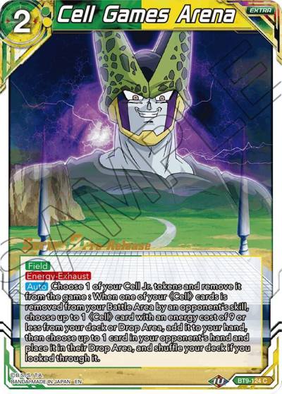 Cell Games Arena BT9-124 Universal Onslaught Pre-Release Cards Dragonball Super card