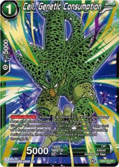 Cell Genetic Consumption XD3-02 Universal Onslaught Dragonball Super card