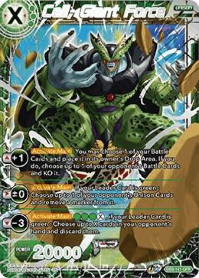 Cell Giant Force DB3-141 Draft Box 06 - Giant Force Dragonball Super card