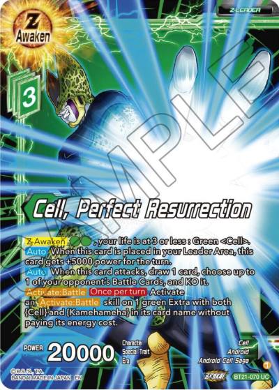 Cell Perfect Resurrection BT21-070 Wild Resurgence Dragonball Super card