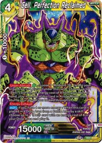 Cell Perfection Reclaimed XD3-10 Universal Onslaught Dragonball Super card
