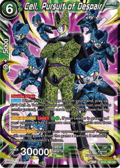 Cell Pursuit of Despair BT21-088 Wild Resurgence Dragonball Super card