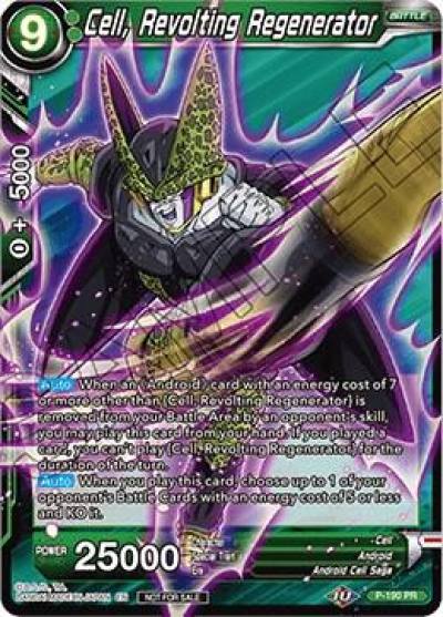 Cell Revolting Regenerator Foil P-190 Promotion Cards Dragonball Super card