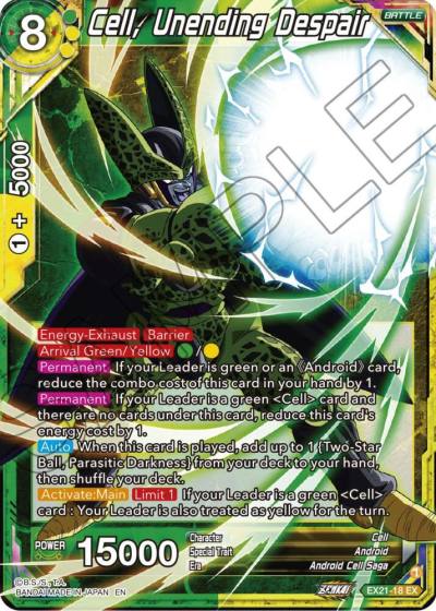 Cell Unending Despair EX21-18 5th Anniversary Set Dragonball Super card