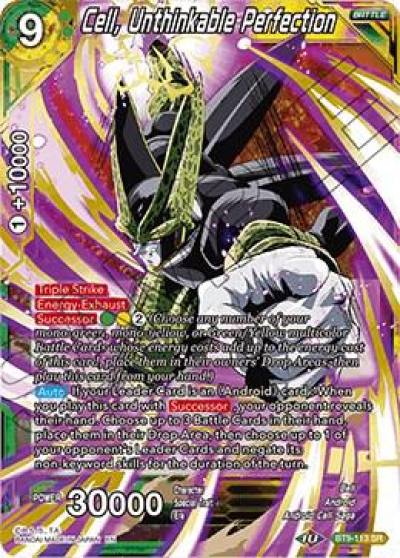 Cell Unthinkable Perfection BT9-113 Universal Onslaught Dragonball Super card