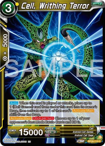 Cell Writhing Terror BT26-113 Ultimate Advent Dragonball Super card