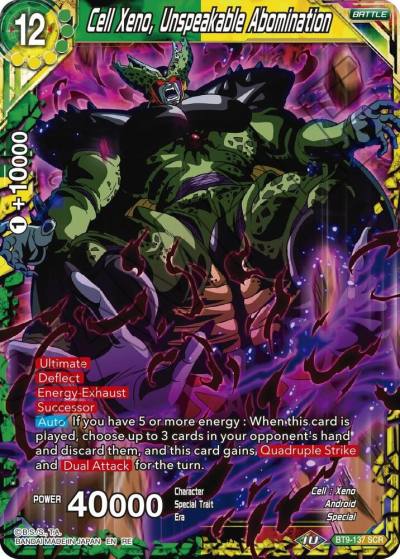 Cell Xeno Unspeakable Abomination BT9-137 Mythic Booster Dragonball Super card