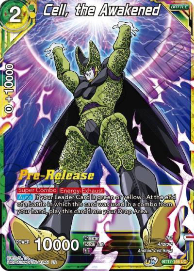 Cell the Awakened BT17-146 Ultimate Squad Pre-Release Cards Dragonball Super card