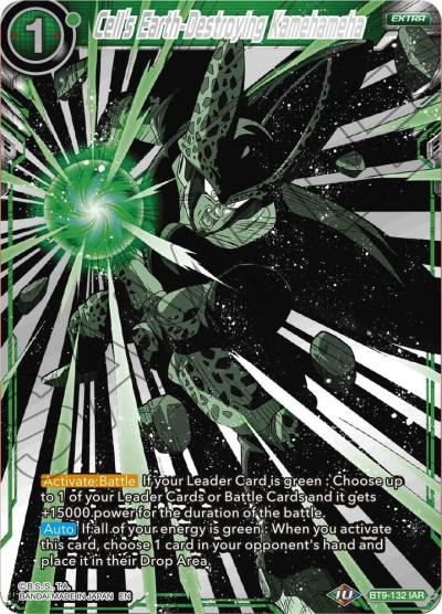 Cells Earth Destroying Kamehameha BT9-132 Universal Onslaught Dragonball Super card