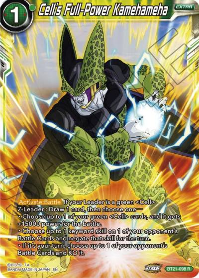 Cells Full Power Kamehameha Foil BT21-098 Wild Resurgence Dragonball Super card
