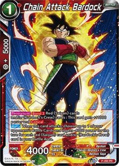 Chain Attack Bardock P-293 Promotion Cards Dragonball Super card
