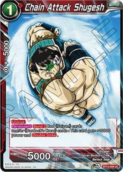 Chain Attack Shugesh Foil BT13-008 Supreme Rivalry Dragonball Super card