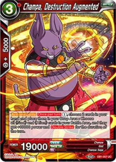 Champa Destruction Augmented DB1-007 Draft Box 04 - Dragon Brawl Dragonball Super card