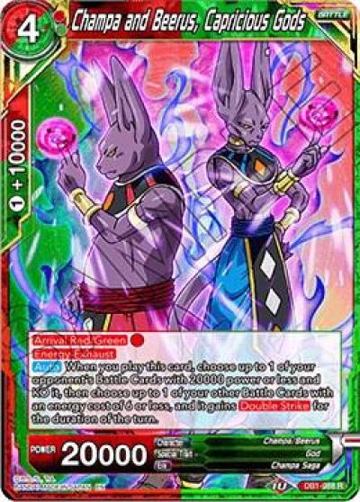 Champa and Beerus Capricious Gods DB1-088 Draft Box 04 - Dragon Brawl Dragonball Super card