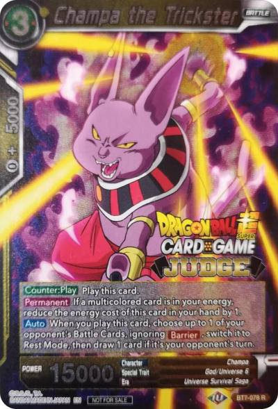 Champa the Trickster BT7-078 Judge Promotion Cards Dragonball Super card