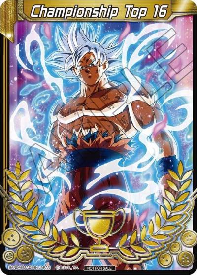 Championship Final 2019 Merit Card Top 16  Tournament Promotion Cards Dragonball Super card