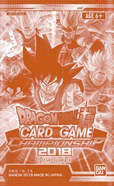 Championship Pack 2018  Promotion Cards Dragonball Super card