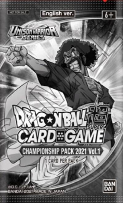 Championship Pack 2021 Vol 1  Promotion Cards Dragonball Super card