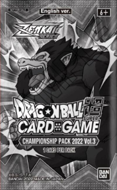 Championship Pack 2022 Vol3  Tournament Promotion Cards Dragonball Super card