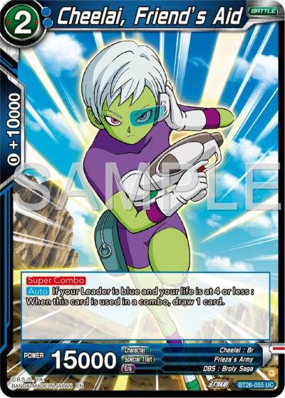 Cheelai Friends Aid BT26-055 Ultimate Advent Dragonball Super card