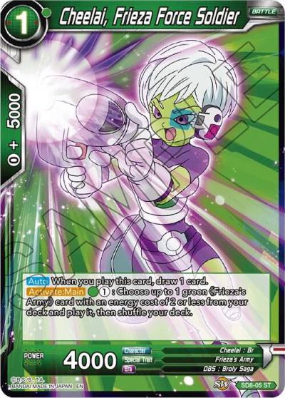 Cheelai Frieza Force Soldier SD8-05 Destroyer Kings Dragonball Super card
