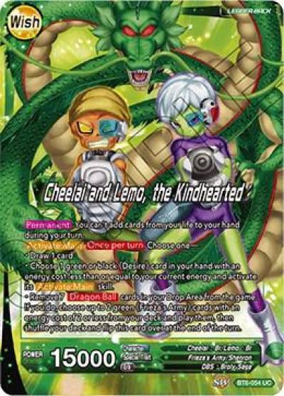 Cheelai and Lemo Cheelai and Lemo the Kindhearted Foil BT6-054 Destroyer Kings Dragonball Super card