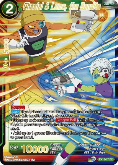 Cheelai and Lemo the Bandits EX13-17 Special Anniversary Set 2020 Dragonball Super card