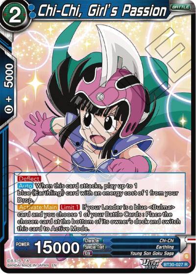 Chi Chi Girl s Passion BT30-027 Three Glorious Fighters Dragonball Super card