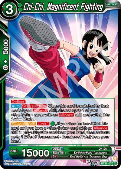 Chi Chi Magnificent Fighting BT28-070 Prismatic Clash Dragonball Super card