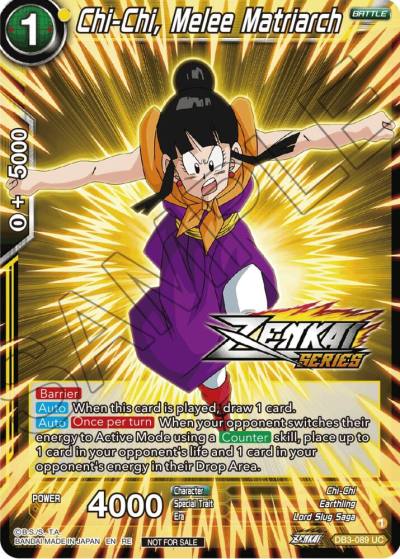 Chi Chi Melee Matriarch Event Pack 12 DB3-089 Tournament Promotion Cards Dragonball Super card