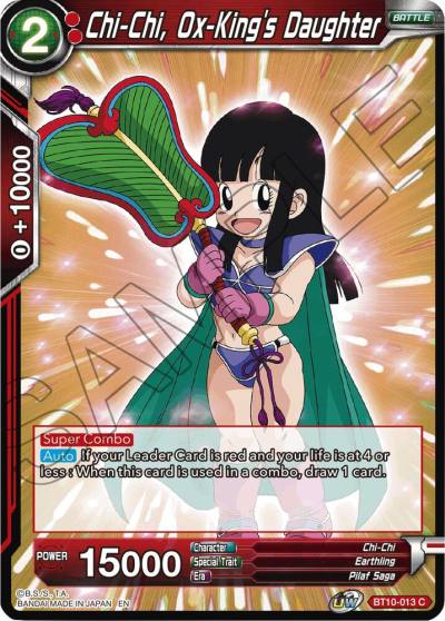 Chi Chi Ox Kings Daughter BT10-013 Rise of the Unison Warrior Dragonball Super card