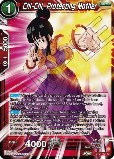 Chi Chi Protecting Mother Foil BT21-021 Wild Resurgence Dragonball Super card
