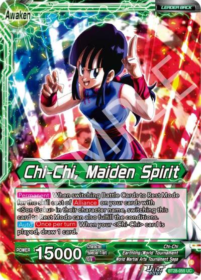Chi chi Chi Chi Maiden Spirit BT28-055 Prismatic Clash Dragonball Super card