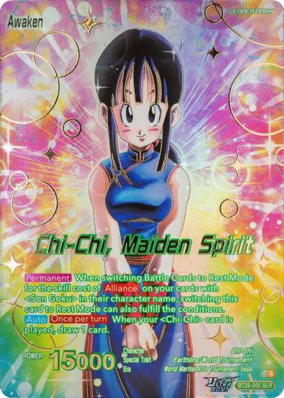 Chi chi Chi Chi Maiden Spirit SLR BT28-055 Prismatic Clash Dragonball Super card