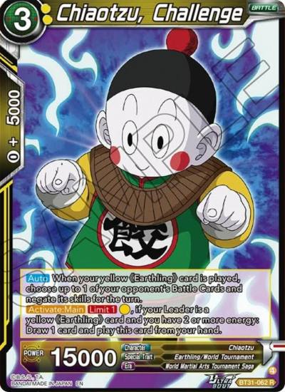 Chiaotzu Challenge BT31-062 Impact Beyond Dimensions Dragonball Super card