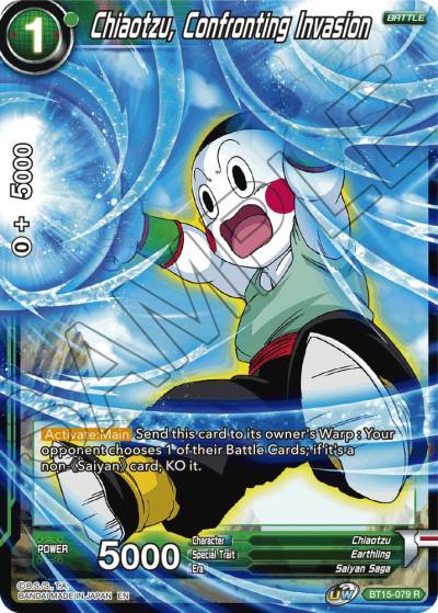 Chiaotzu Confronting Invasion BT15-079 Saiyan Showdown Dragonball Super card