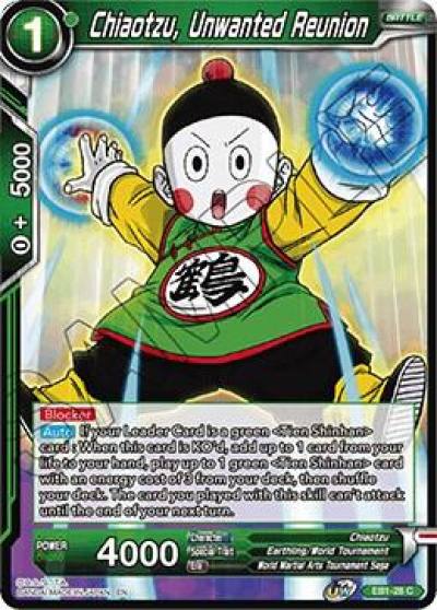 Chiaotzu Unwanted Reunion Foil EB1-28 Battle Evolution Booster Dragonball Super card